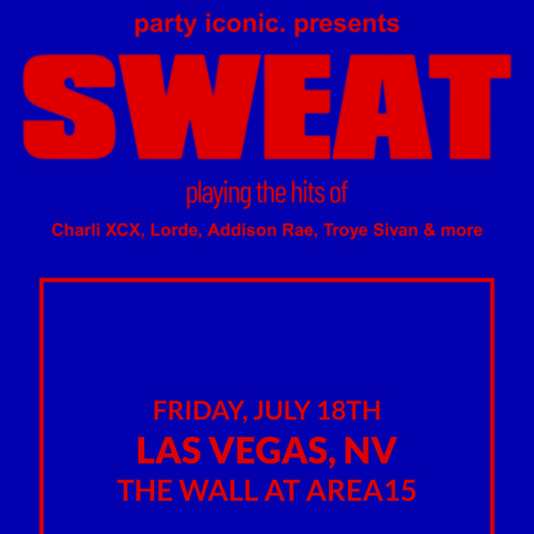party iconic presents: SWEAT