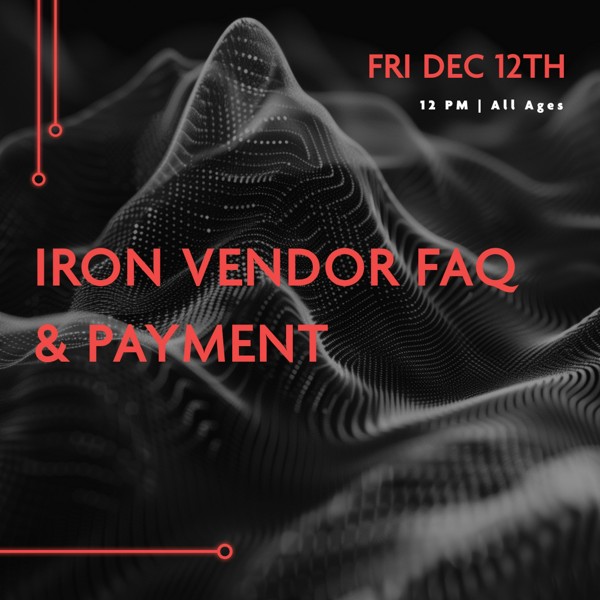 Iron Vendor FAQ & Payment